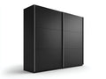 Armoire - Panneaux de particules-métal - 240 x 60 x 210 cm - Noir - Style moderne