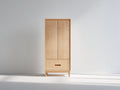 Armoire - Bois - 100 x 45 x 190 cm - Bois clair - Style naturel