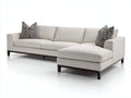 Canapé d'angle - Tissu - 285 x 170 x 88 cm - Beige - Style contemporain