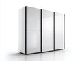Armoire - Panneaux de particules - 240 x 60 x 210 cm - Blanc - Style moderne