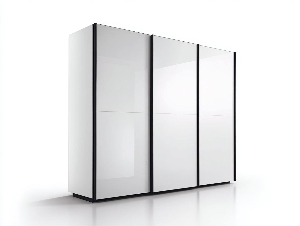 Armoire - Panneaux de particules - 240 x 60 x 210 cm - Blanc - Style moderne